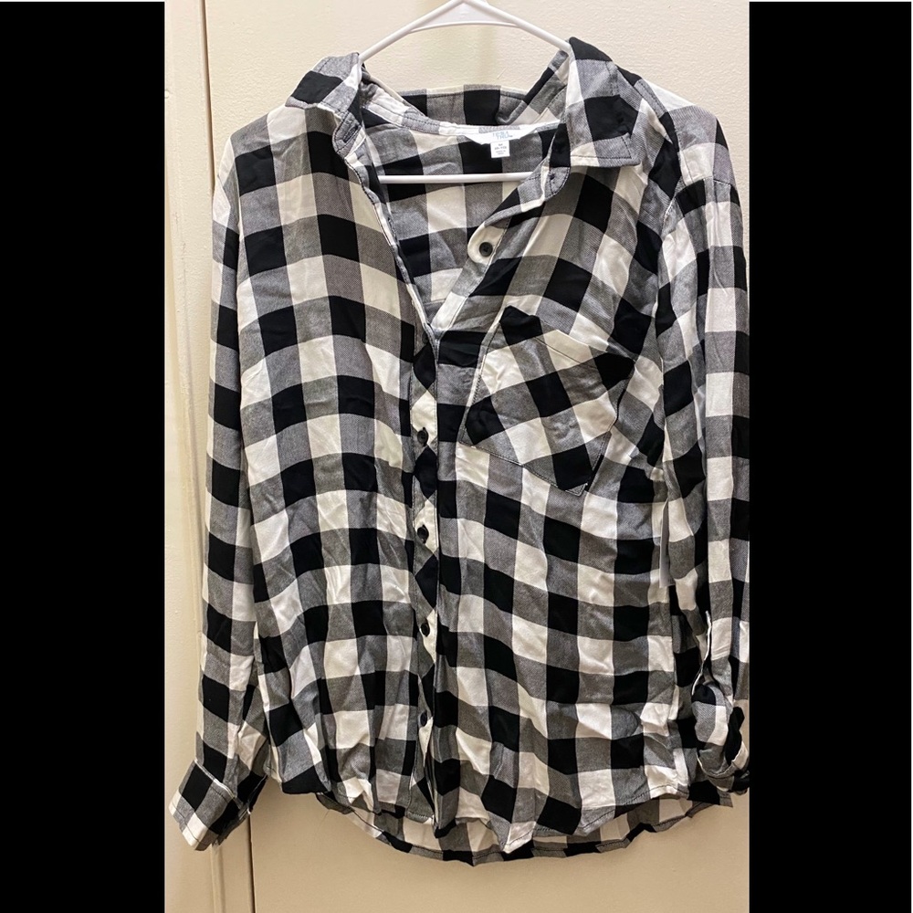 Black and white shirt
